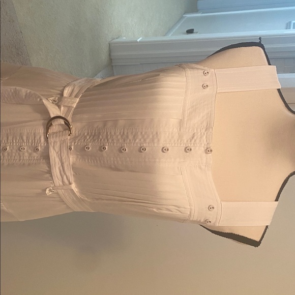 WHBM Elegant White Button-Down Dress - Picture 2 of 5